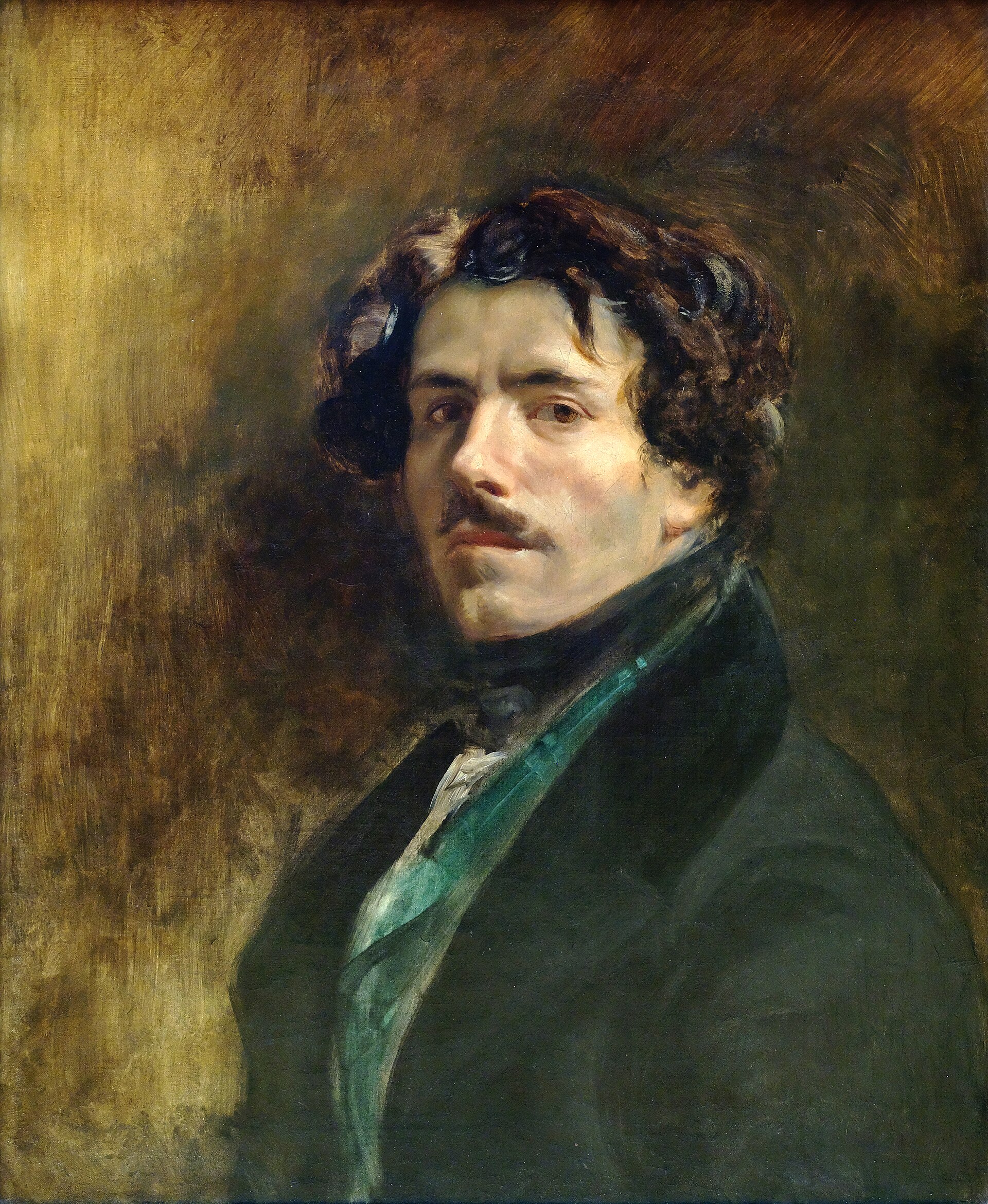 Imagem de referência de Auto-retrato, descrito nos dados abertos como pintura de Eugène Delacroix