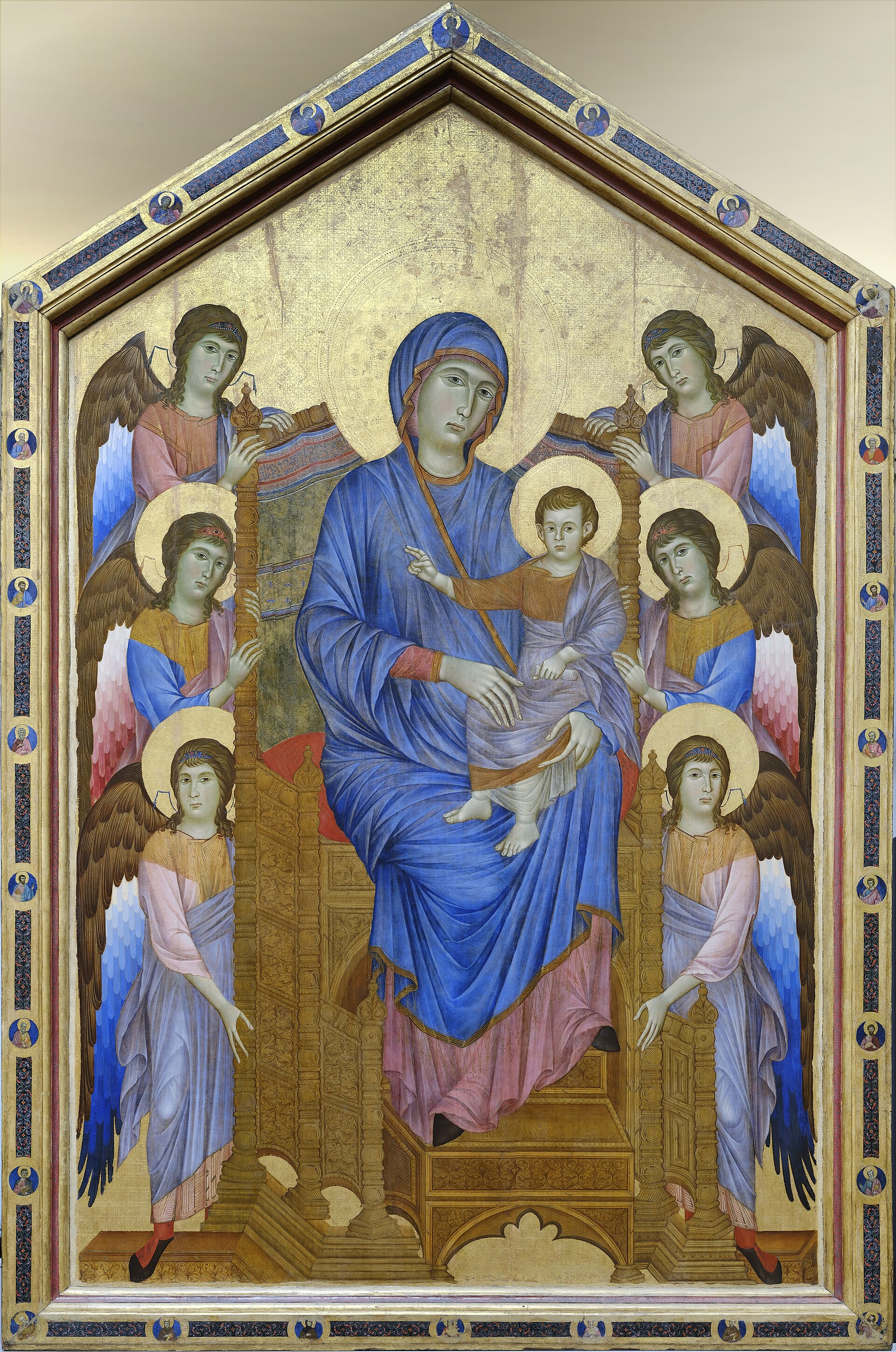 Imagem de referência de A Virgem com o Menino, descrito nos dados abertos como pintura de Cimabue