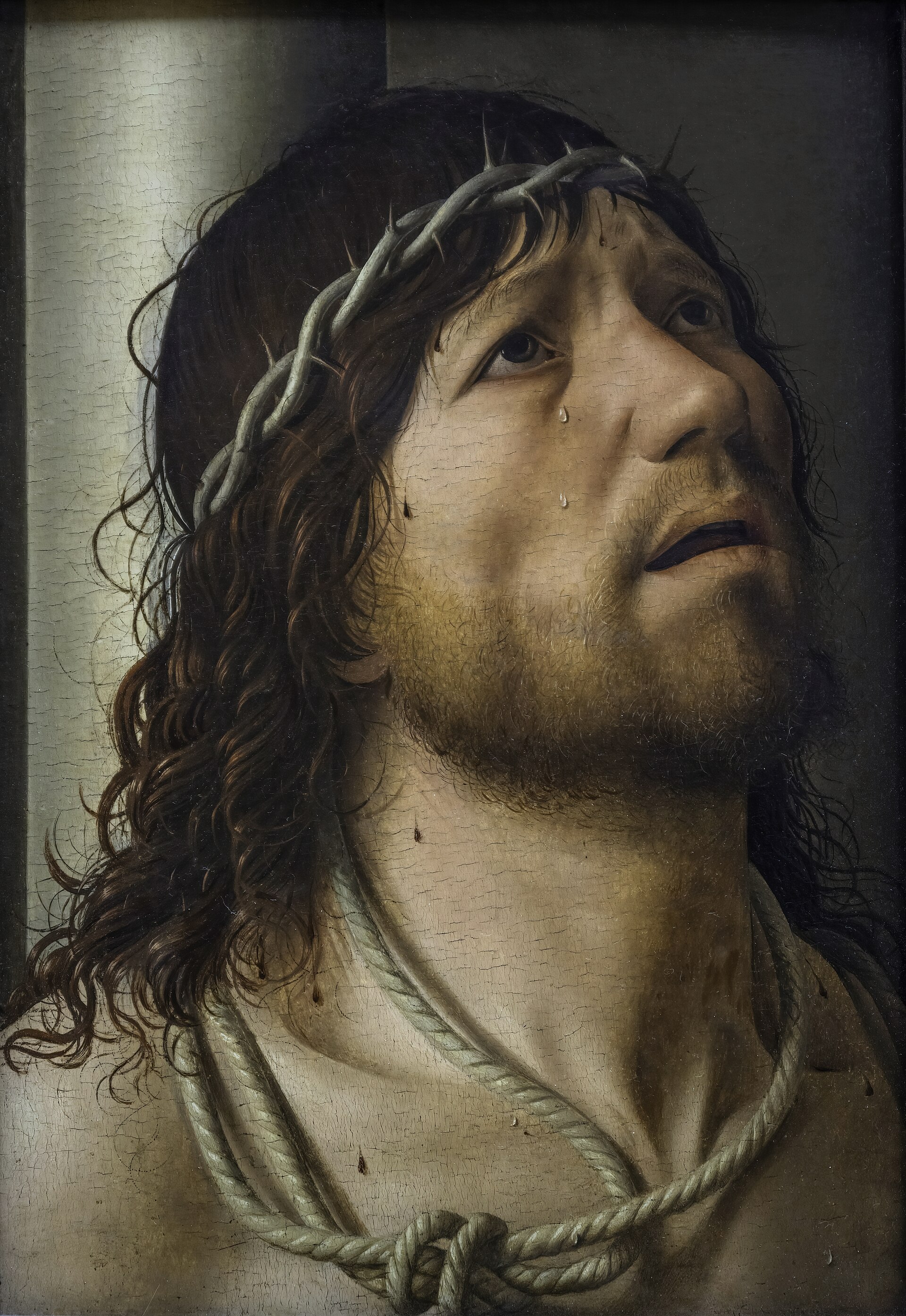 Imagem de referência de Cristo na Coluna, descrito nos dados abertos como pintura de Antonello da Messina