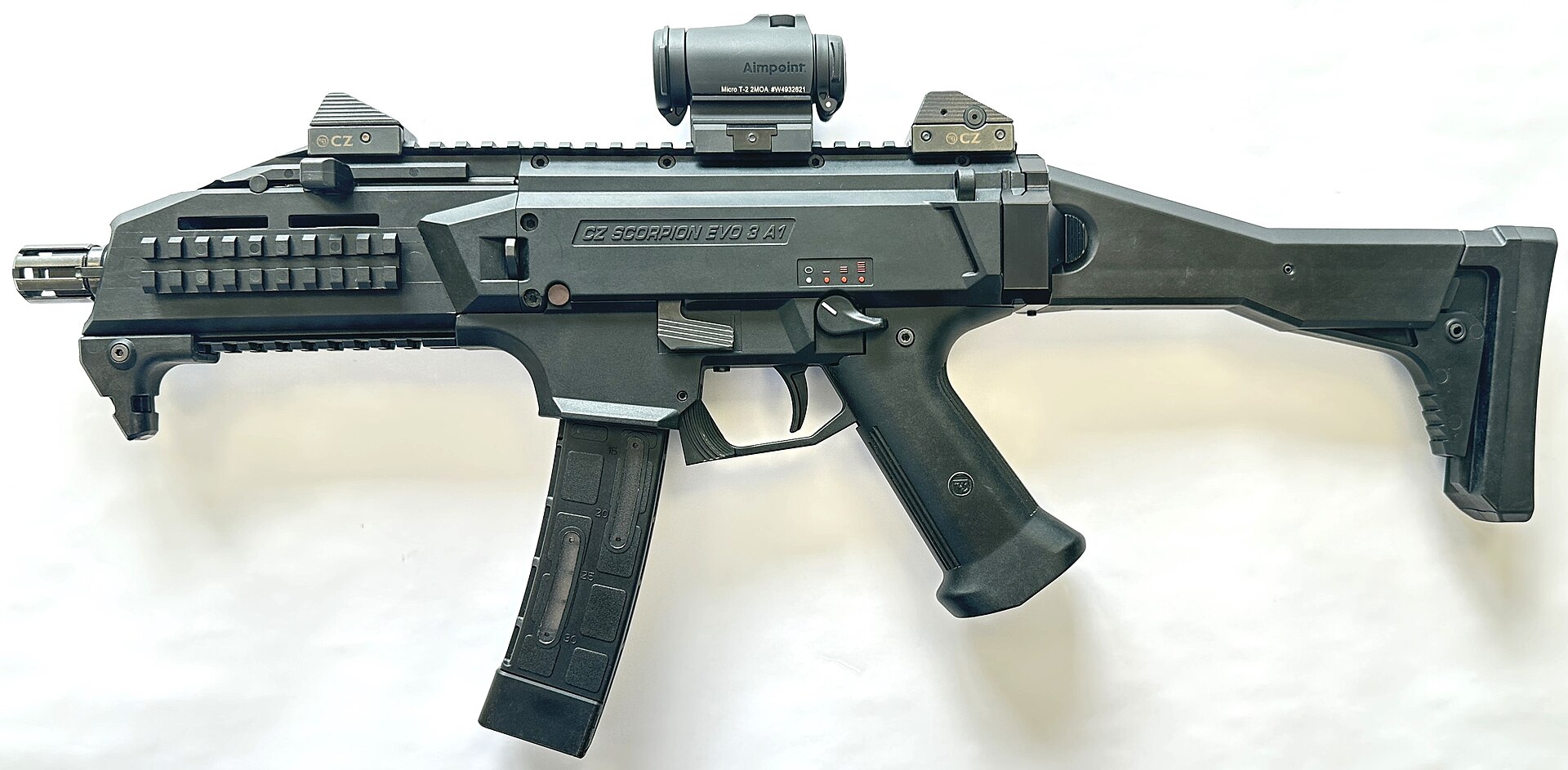 Imagem de referência de CZ Scorpion Evo 3, descrito nos dados abertos como carabina checa
