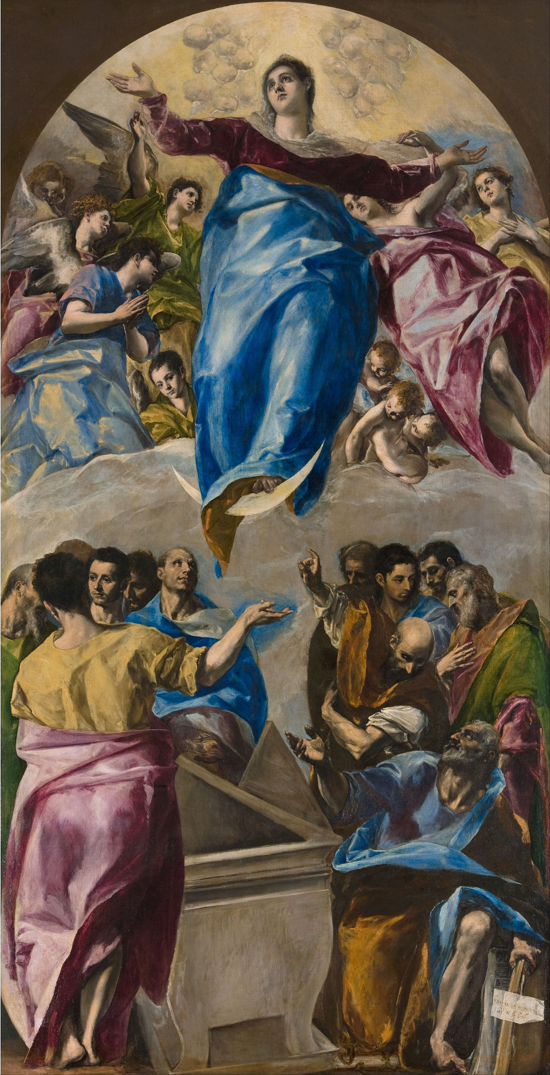 Imagem de referência de Ascensão da Virgem, descrito nos dados abertos como pintura de El Greco
