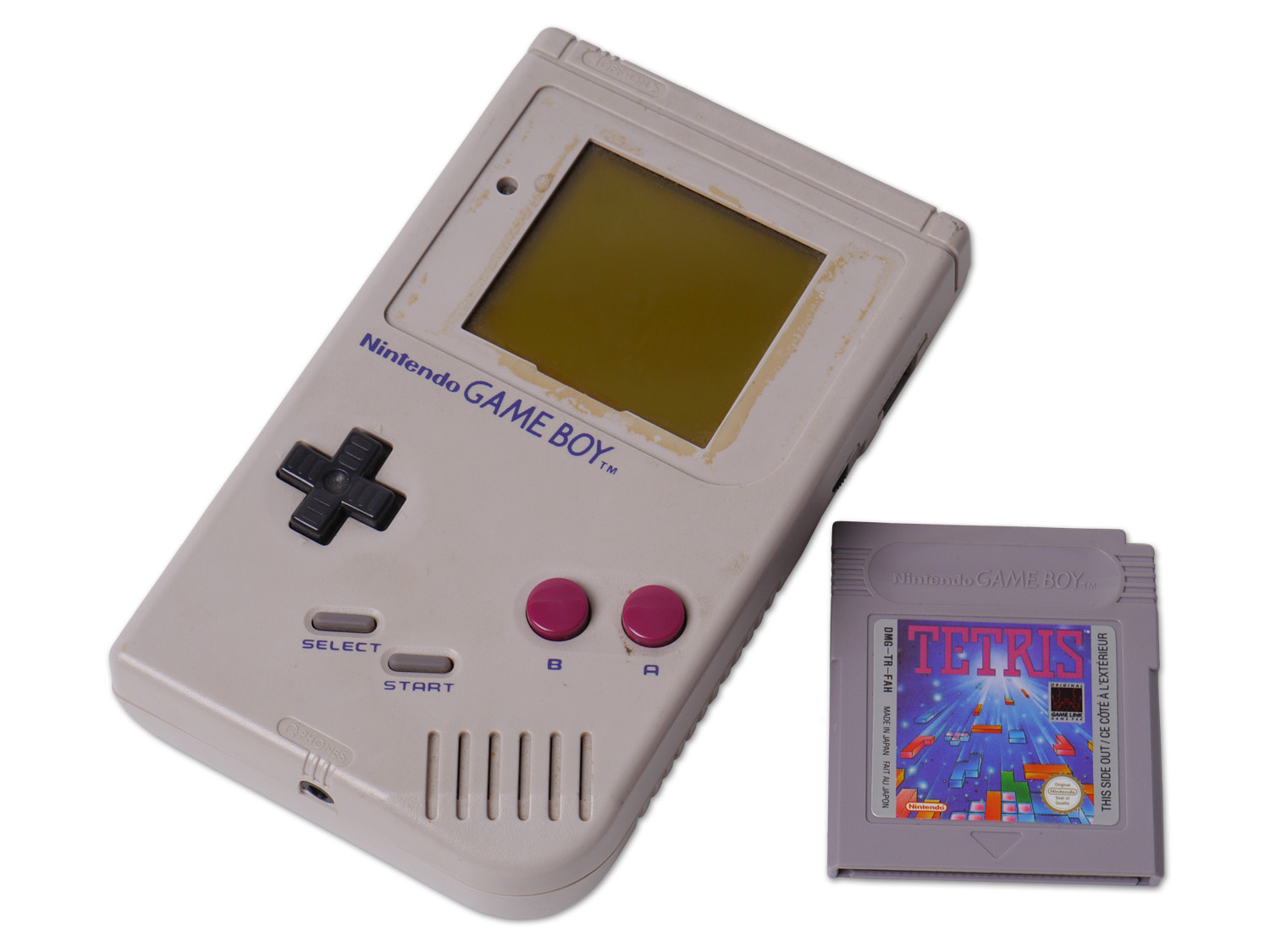 Imagem de referência relacionada a Tetris, item descrito como videojogo de 1989
