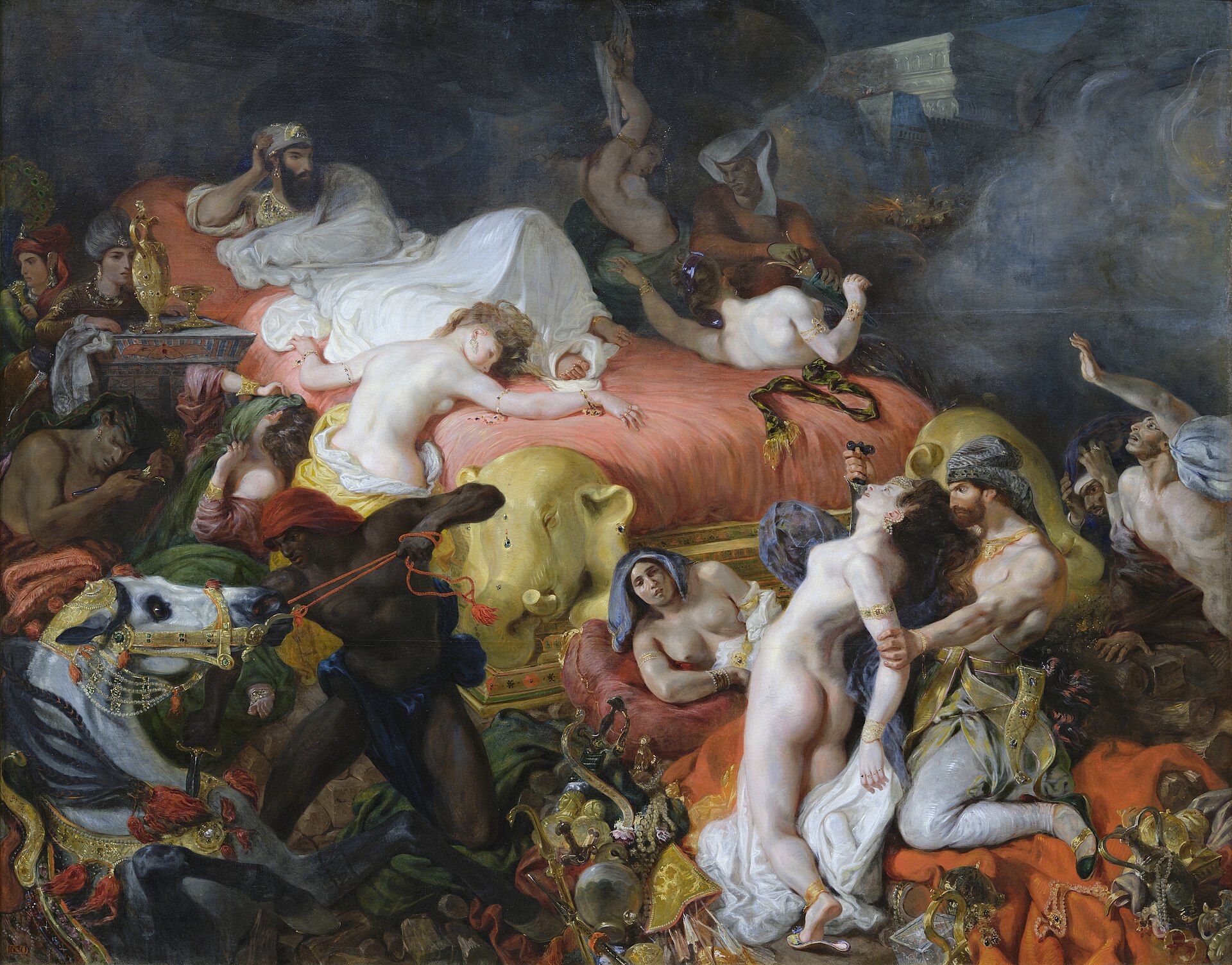 Imagem de referência de Morte de Sardanápalo, descrito nos dados abertos como pintura de Eugène Delacroix