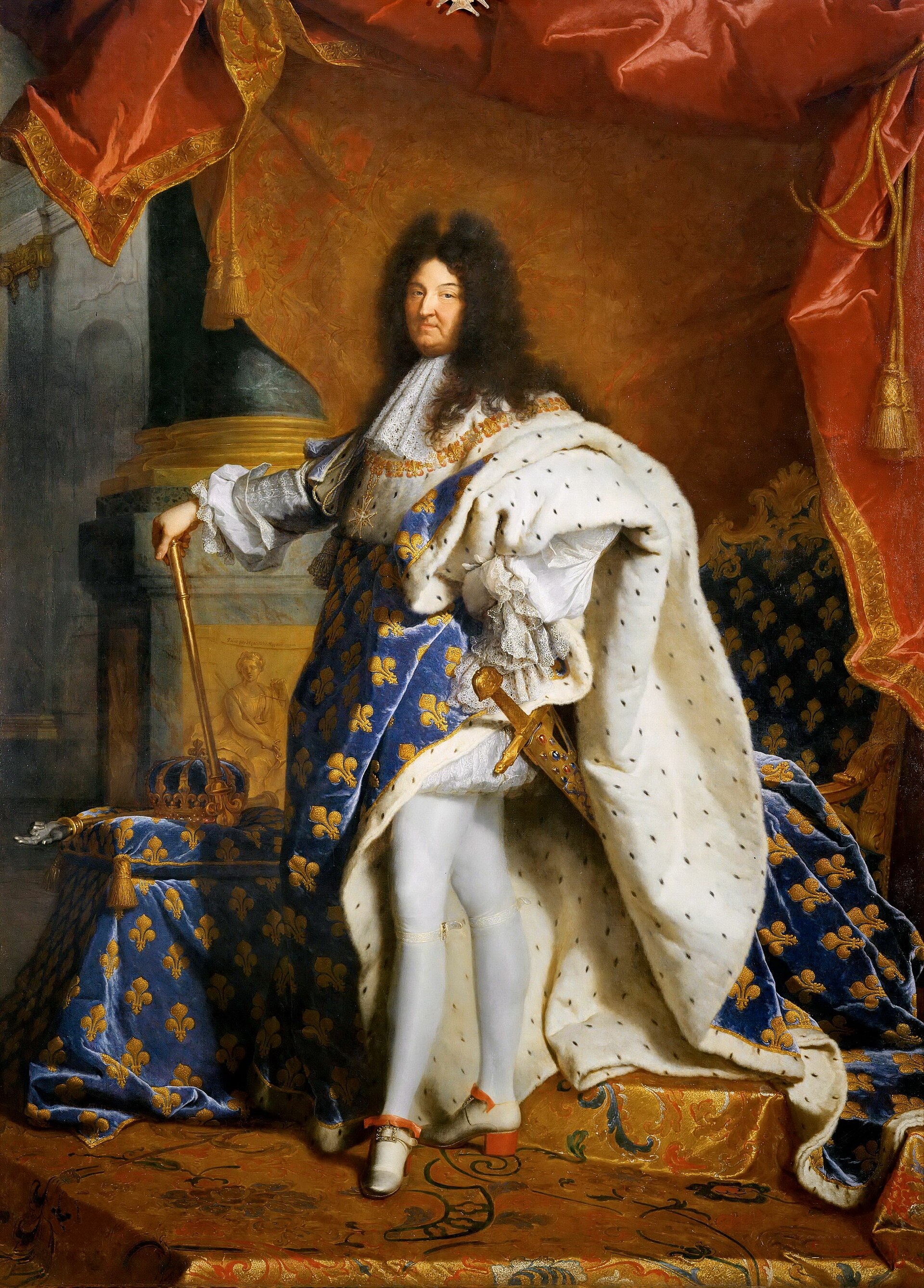 Imagem de referência de Retrato de Louis XIV, descrito nos dados abertos como pintura de Hyacinthe Rigaud