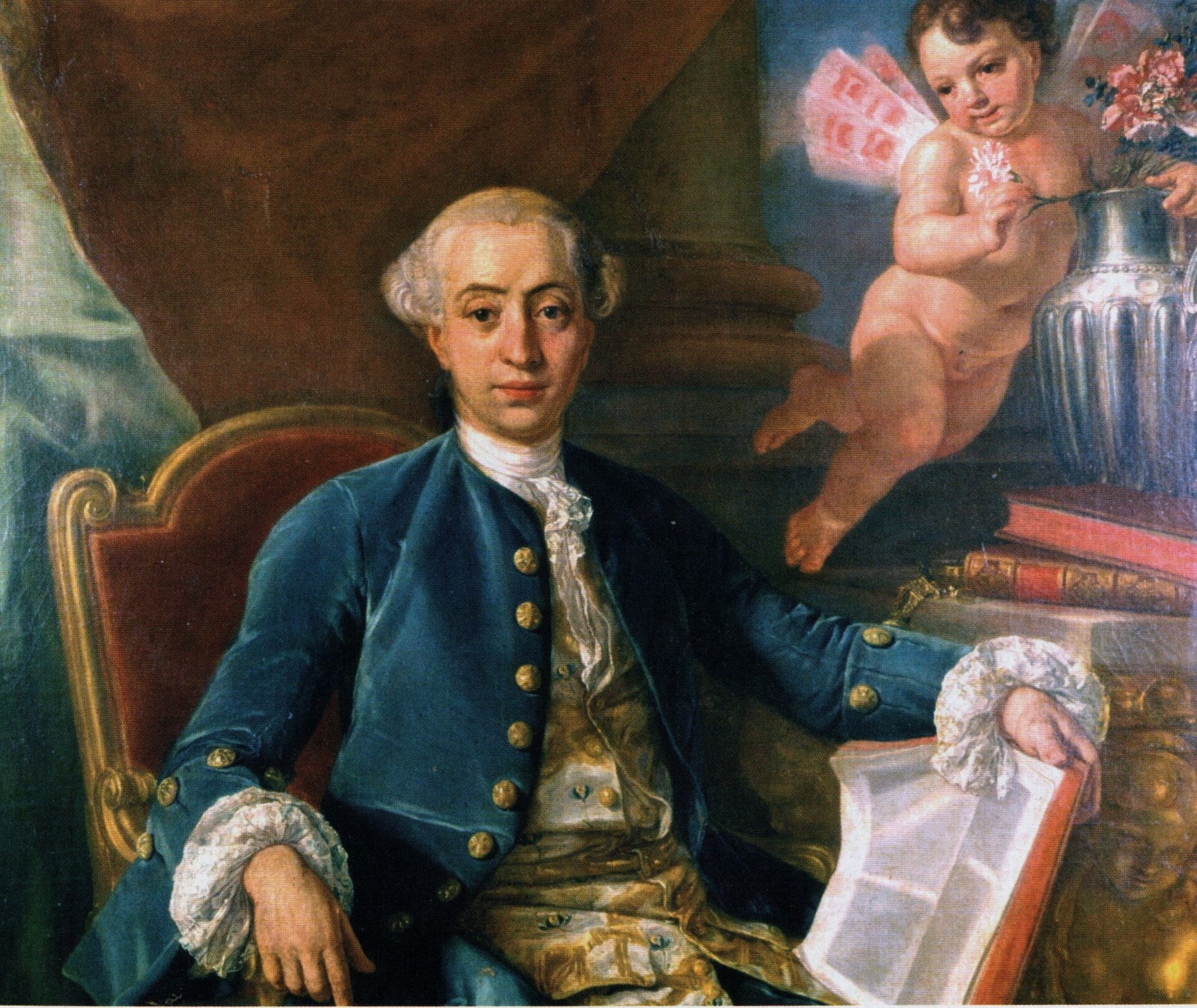 Imagem de referência relacionada a Giacomo Casanova, item descrito como escritor italiano