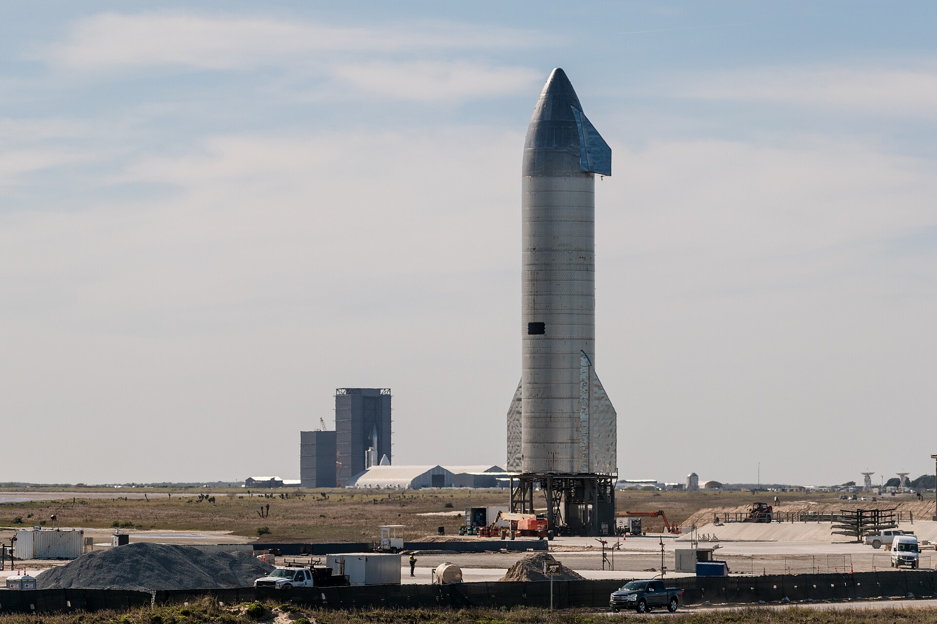 Imagem de referência de Starbase, descrito nos dados abertos como instalações da SpaceX em Starbase, Texas, Estados Unidos
