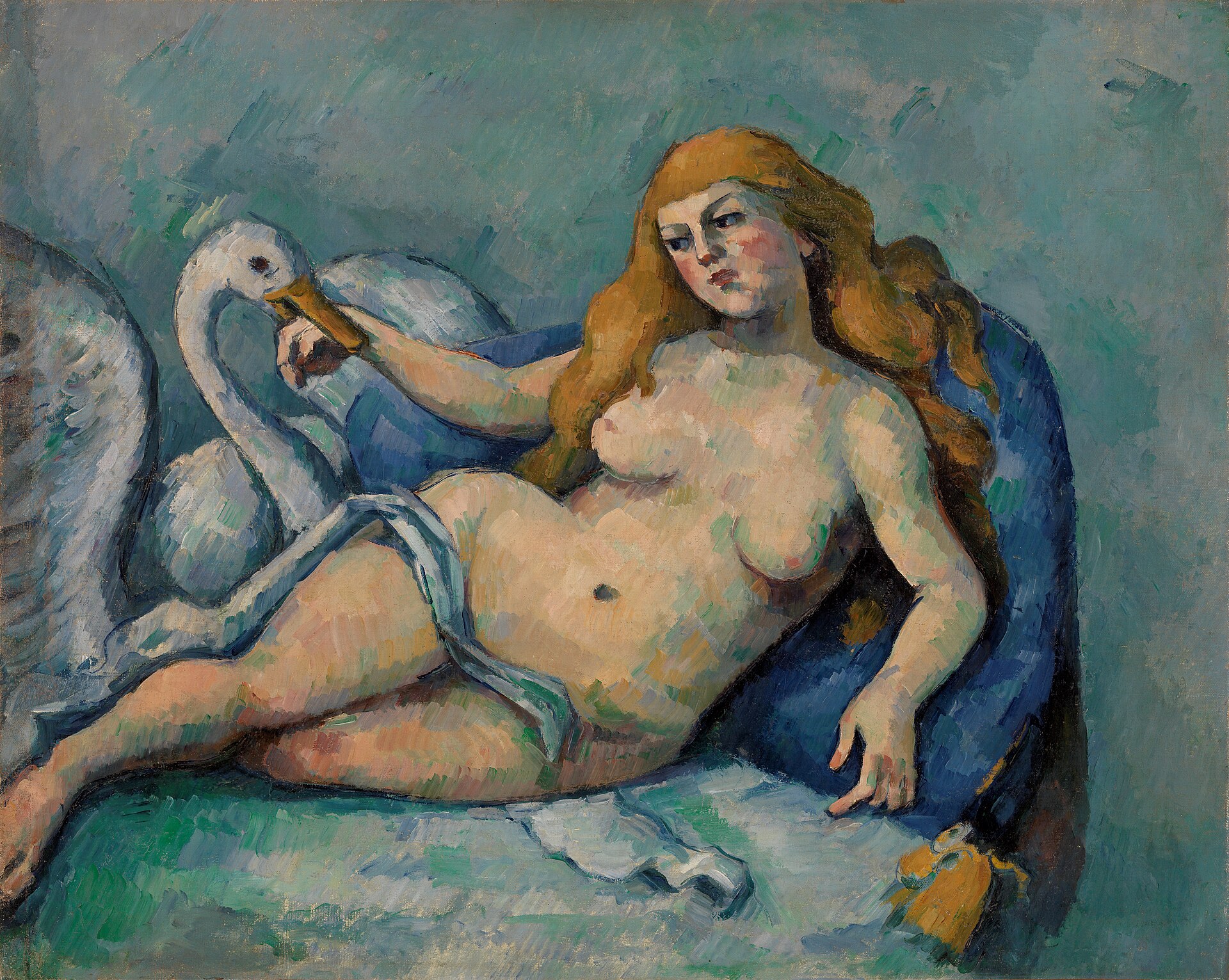 Imagem de referência de Leda e o Cisne, descrito nos dados abertos como pintura de Paul Cézanne