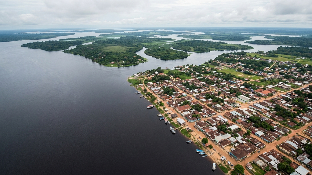 O município do Amazonas que abriga 1.400 ilhas onde o rio chega a quase 20 quilômetros de largura e a floresta passa meses debaixo d’água
