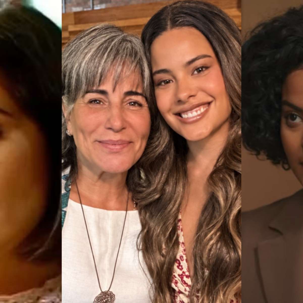 Intérpretes de Maria de Fátima, Gloria Pires e Bella Campos posam juntas no exterior: 'Feliz'