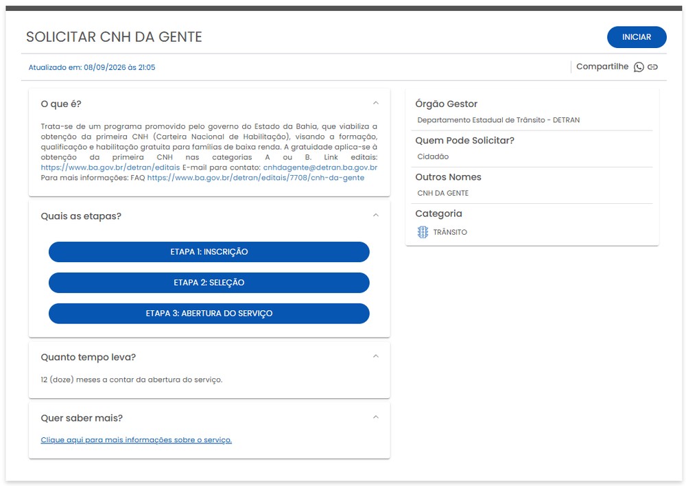 Passo a passo de inscrição deve ser conferido diretamente no portal antes da publicação — Foto: TechTudo/Késya Holanda