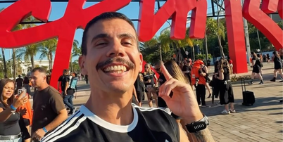 Influenciador grava vídeo correndo no Rock in Rio Foto: Reprodução/Instagram