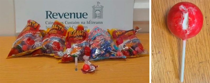 Polícia irlandesa encontra carregamento de pirulitos recheados com R$ 3 milhões em cocaína