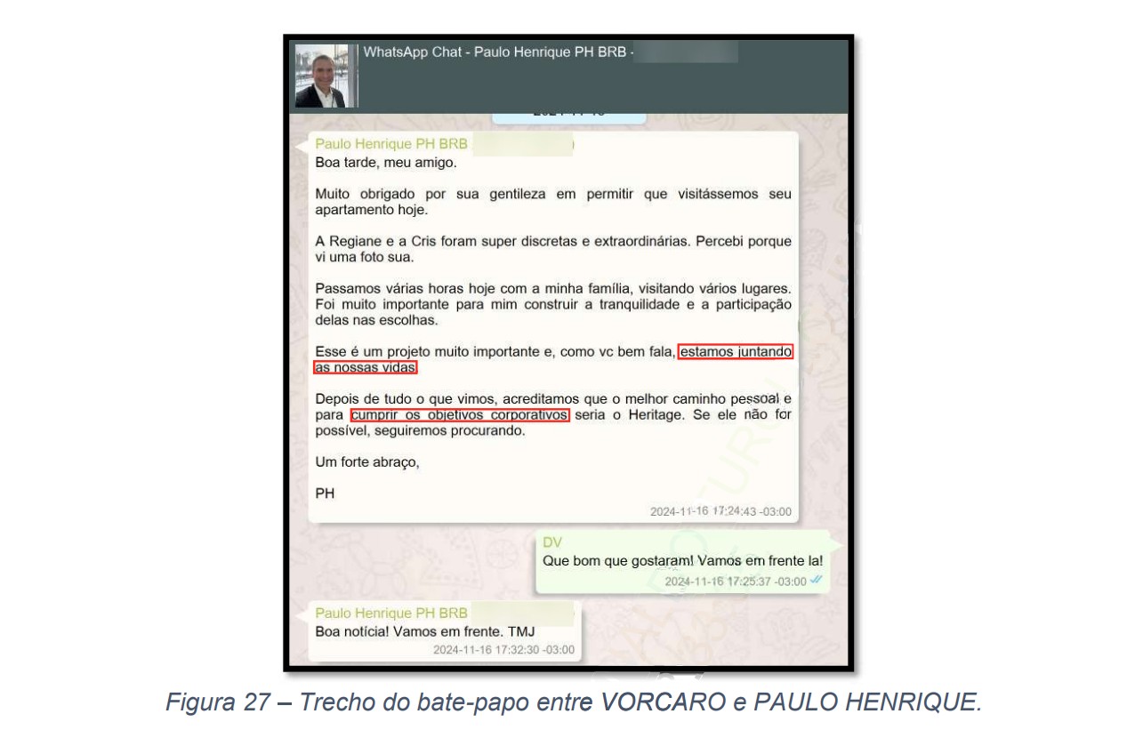 Master 'NUNCA deixará de ser o SEU banco', disse ex-presidente do BRB a Vorcaro, segundo relatório da PF