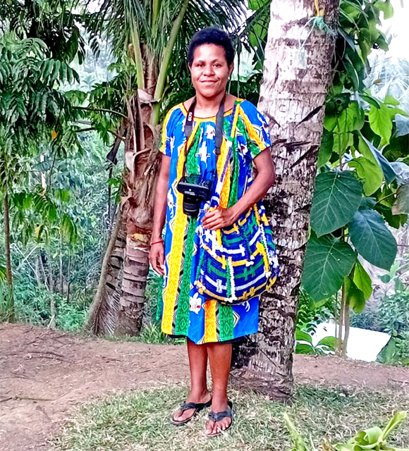 Maranatha Lamu at Nagada village in Madang’s North Coast after attending the meeting of Divine Word University Morobe Tertiary Student Union.