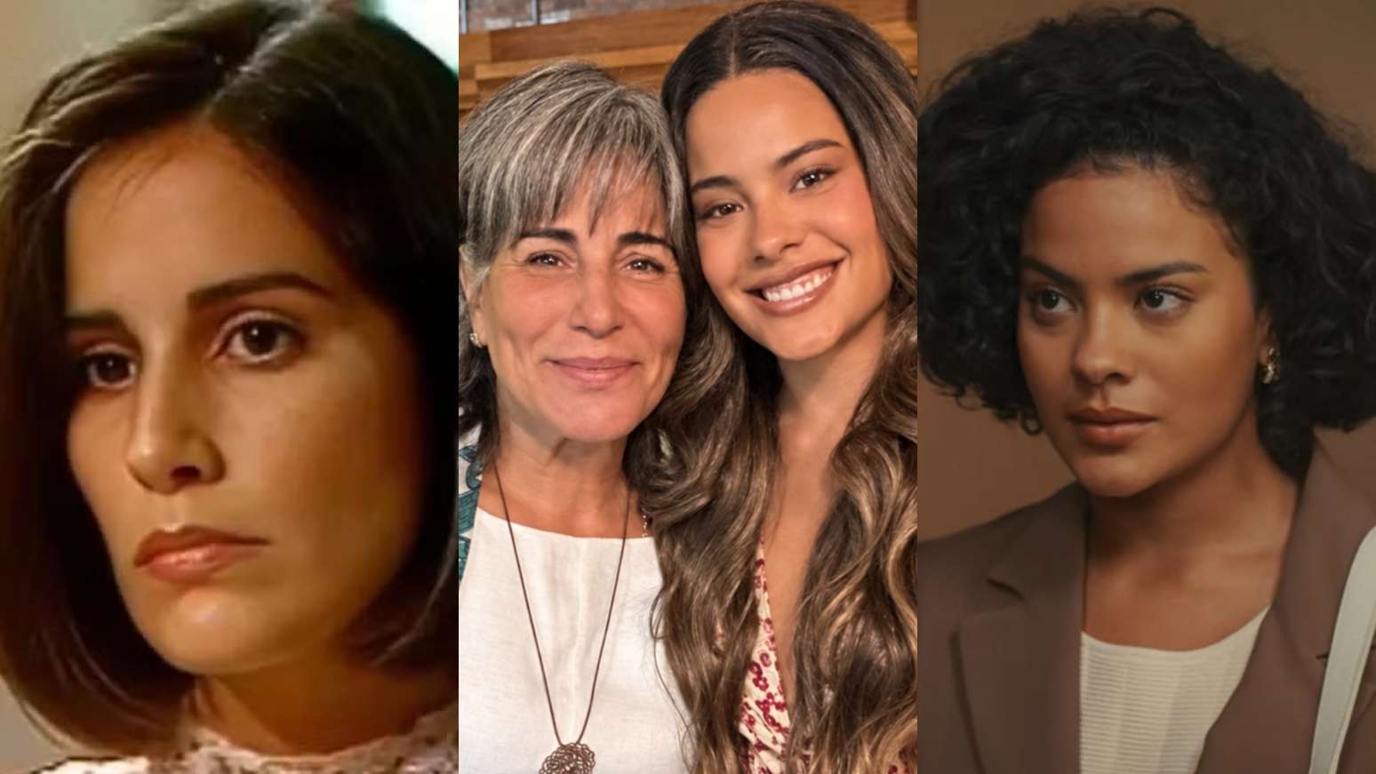 Gloria Pires e Bella Campos, que viveram Maria de Fátima em Vale Tudo (Reprodução/TV Globo/Instagram)