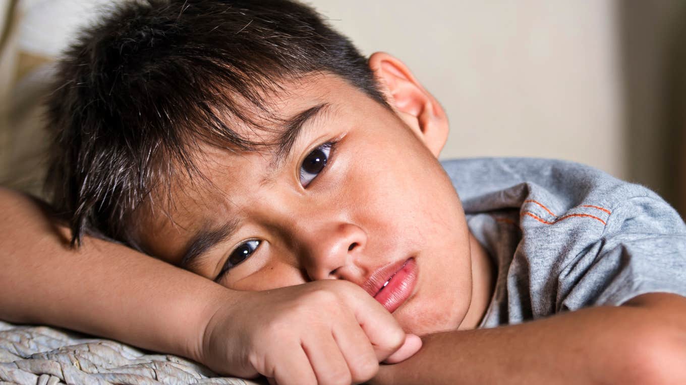 Kid is deeply affected by parents phrases.