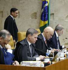 Dino, André Mendonça, Moraes e Dias Toffoli em sessão no STF Foto: Luiz Silveira/STF