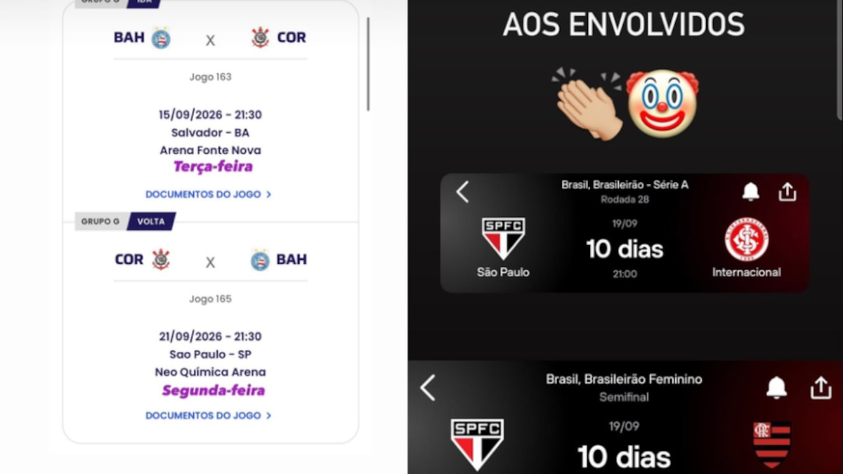 Jogadoras de Corinthians e São Paulo criticam locais e datas das semifinais do Brasileirão feminino