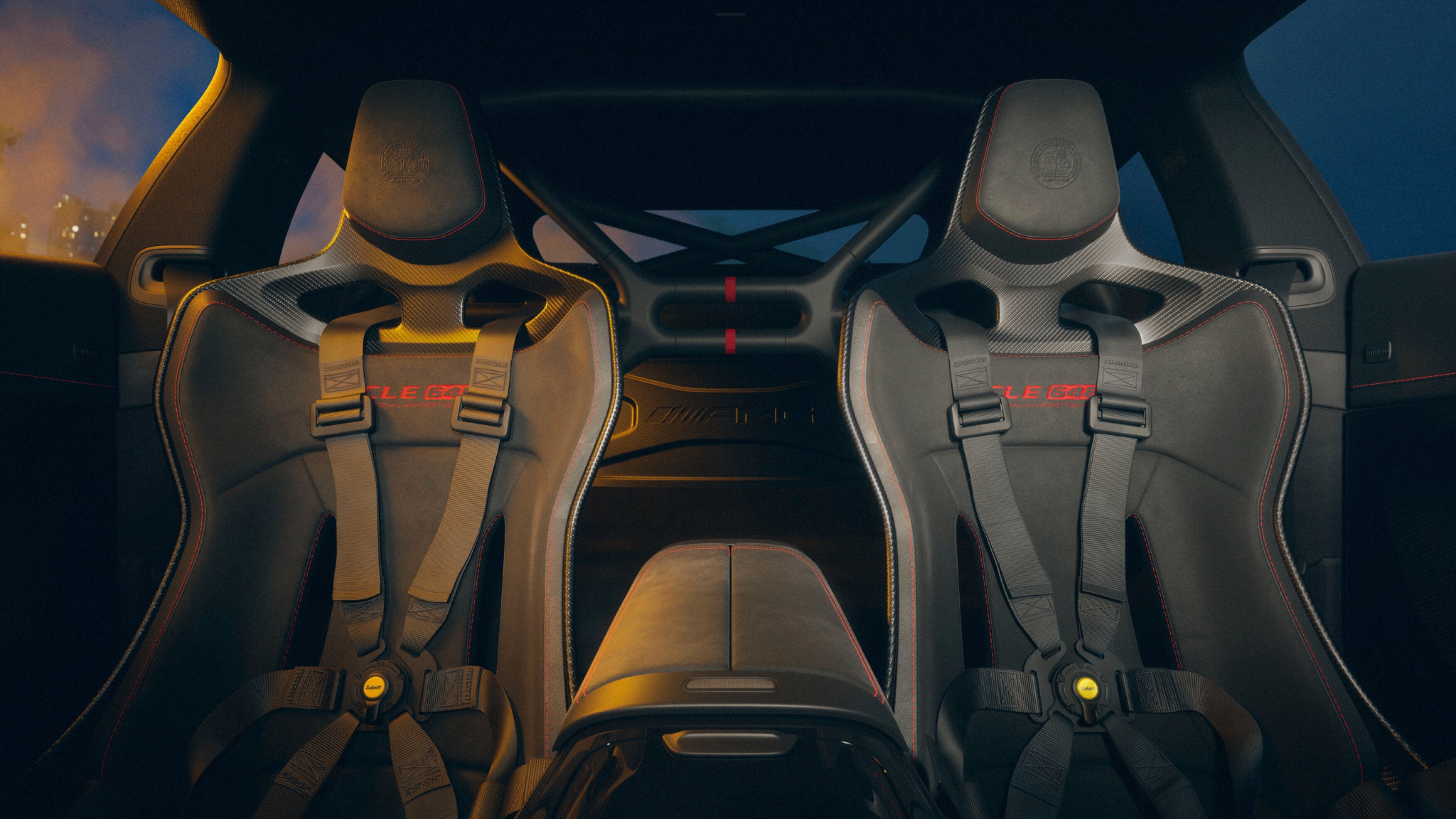Optional Performance Package adds a six-point harness for both the driver and passenger. Picture: (Mercedes-Benz)