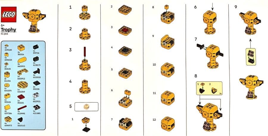 Como fazer o troféu LEGO do Campeonato Mundial de Pokémon/XP 2026