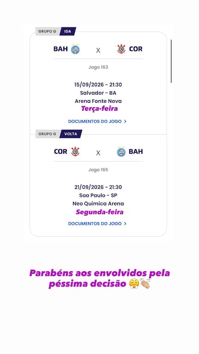 Maior artilheira da história do Corinthians detona horário da semifinal do Brasileirão Feminino