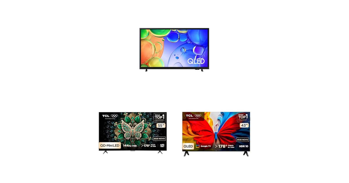 Hora de renovar a sala: veja uma seleção de TVs QLED em promoção na Amazon