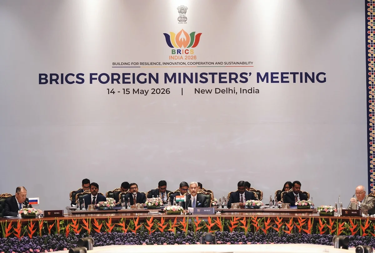 Imagem colorida mostra reuniões dos ministros da Relações Exteriores dos Brics - Metrópoles