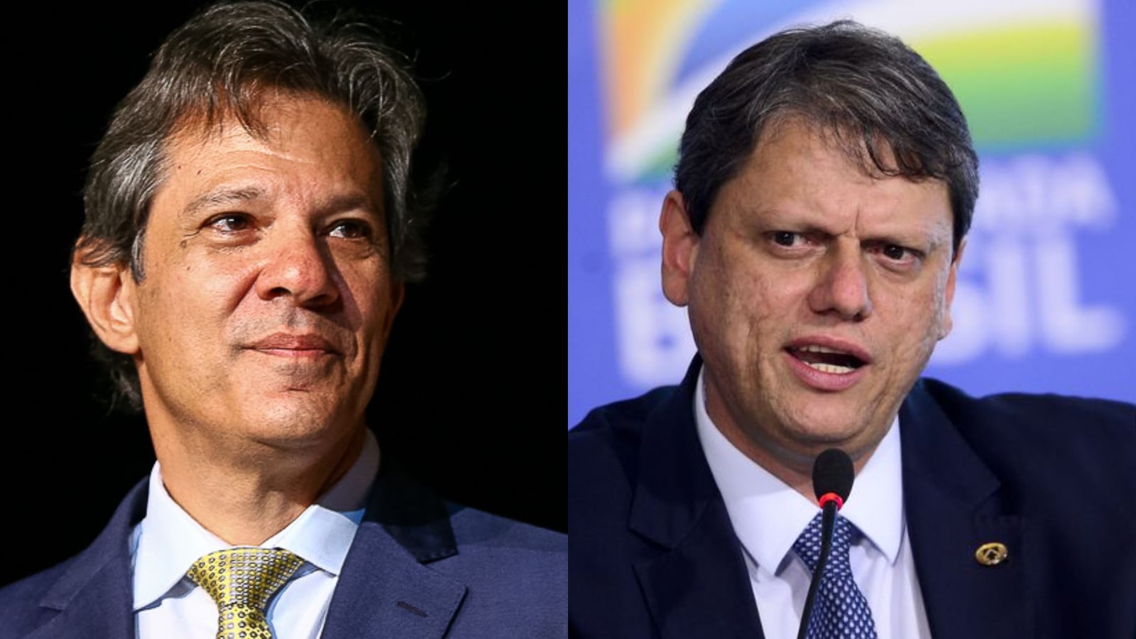 Fernando Haddad e Tarcísio de Freitas tem planos distintos para educação Marcelo Camargo/Agência Brasil/Marcelo Camargo/Agência Brasil - Montagem R7