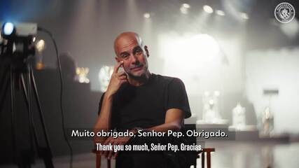 Guardiola se emociona e chora com mensagens de torcedores do Manchester City