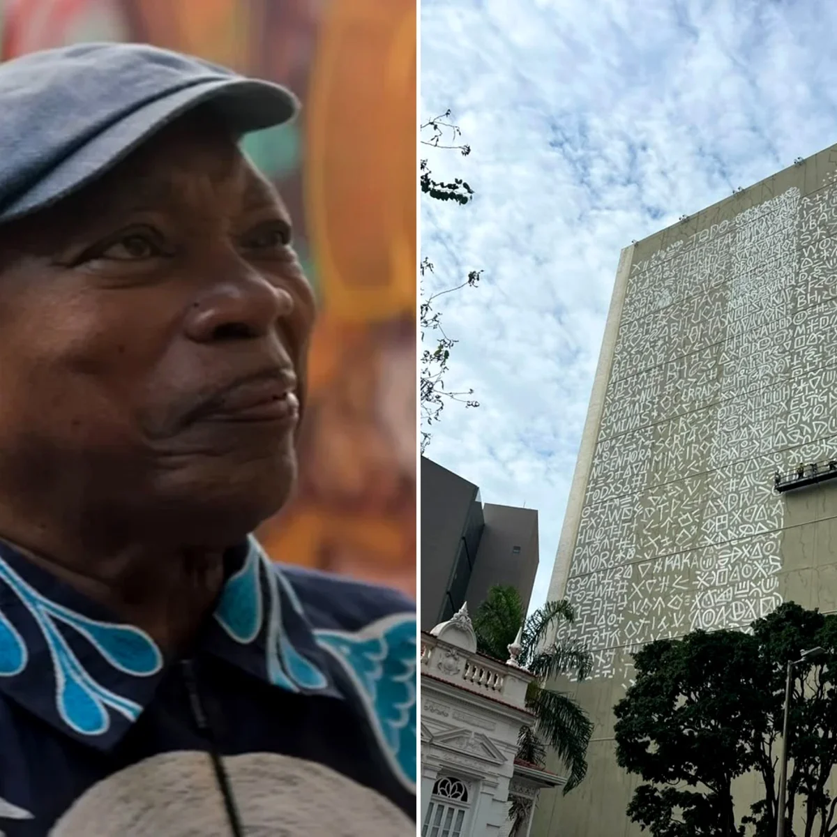 Mural gigante em homenagem a Milton Nascimento ganha forma em BH