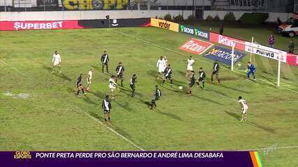 Ponte Preta perde para o São Bernardo e André Lima desabafa após o jogo
