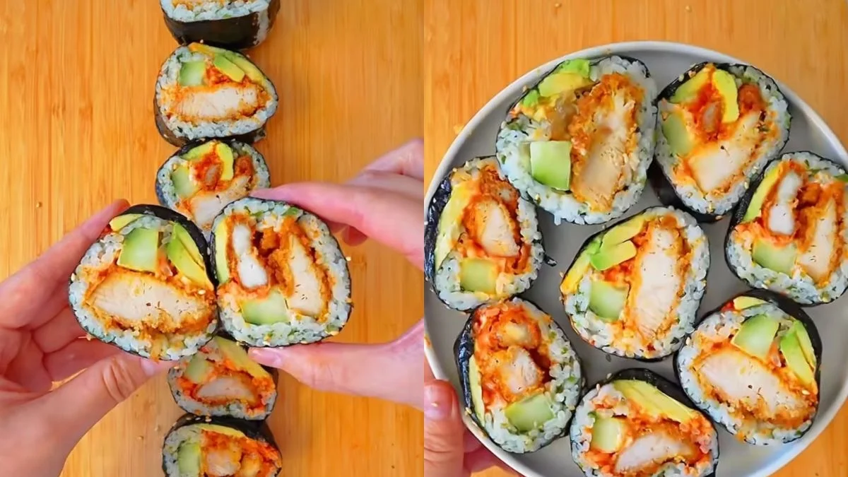 Sushi de frango proteico é opção saudável para comer bem sem furar a dieta