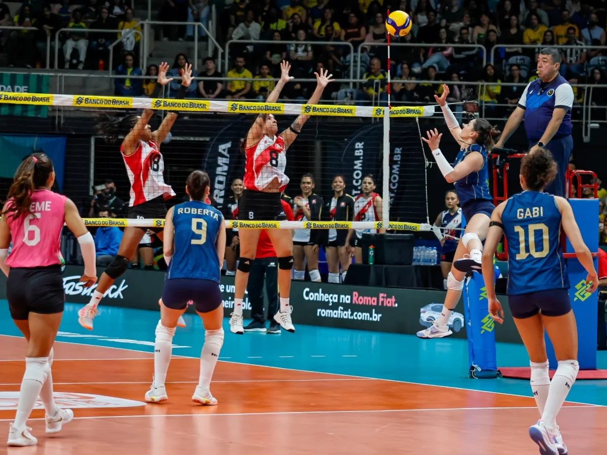 Vôlei: Brasil vence Peru e segue invicto no Sul-Americano Feminino