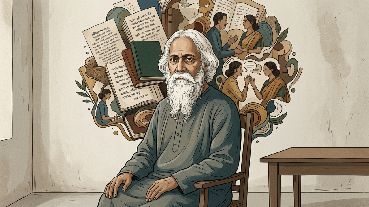 Rabindranath Tagore, Nobel indiano: “Que nossa vida seja simples em seu aspecto exterior e rica em ganhos interiores”, a inversão feita há mais de um século que soa quase como uma crítica antecipada à necessidade moderna de parecer bem-sucedido o tempo inteiro