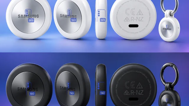 "AirTag da Samsung" aparece em imagens vazadas com visual que lembra uma moeda futurista