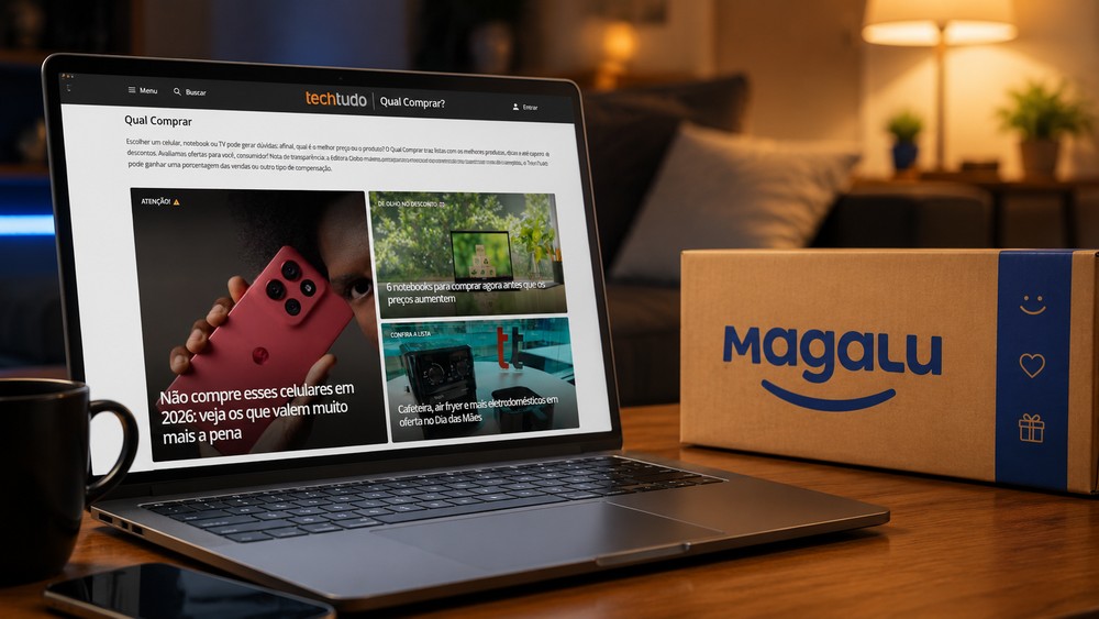 Magalu fecha parceria com o TechTudo — Foto: Reprodução/ TechTudo