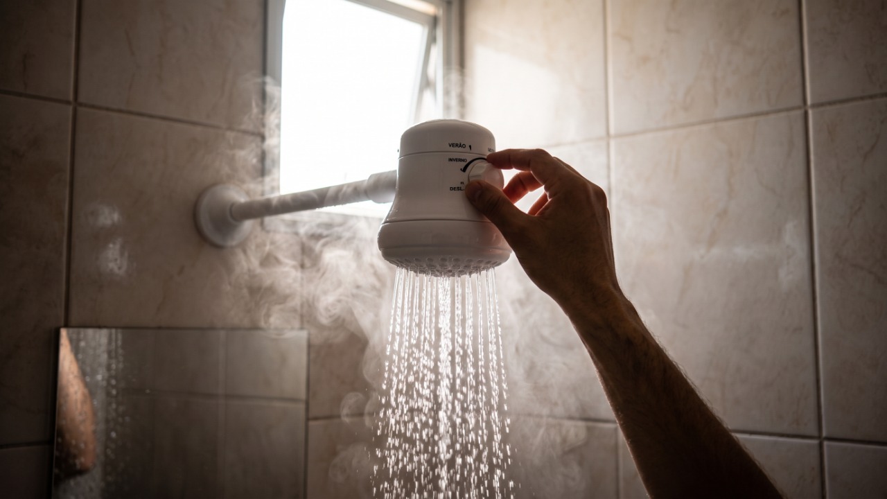 O chuveiro elétrico no inverno a 7.500 watts pesa mais na conta que todos os eletrodomésticos da cozinha somados, e trocar a resistência gasta reduz o consumo imediatamente
