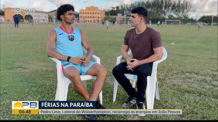 Pedro Lima, lateral do Wolverhampton, recarrega as energias em João Pessoa