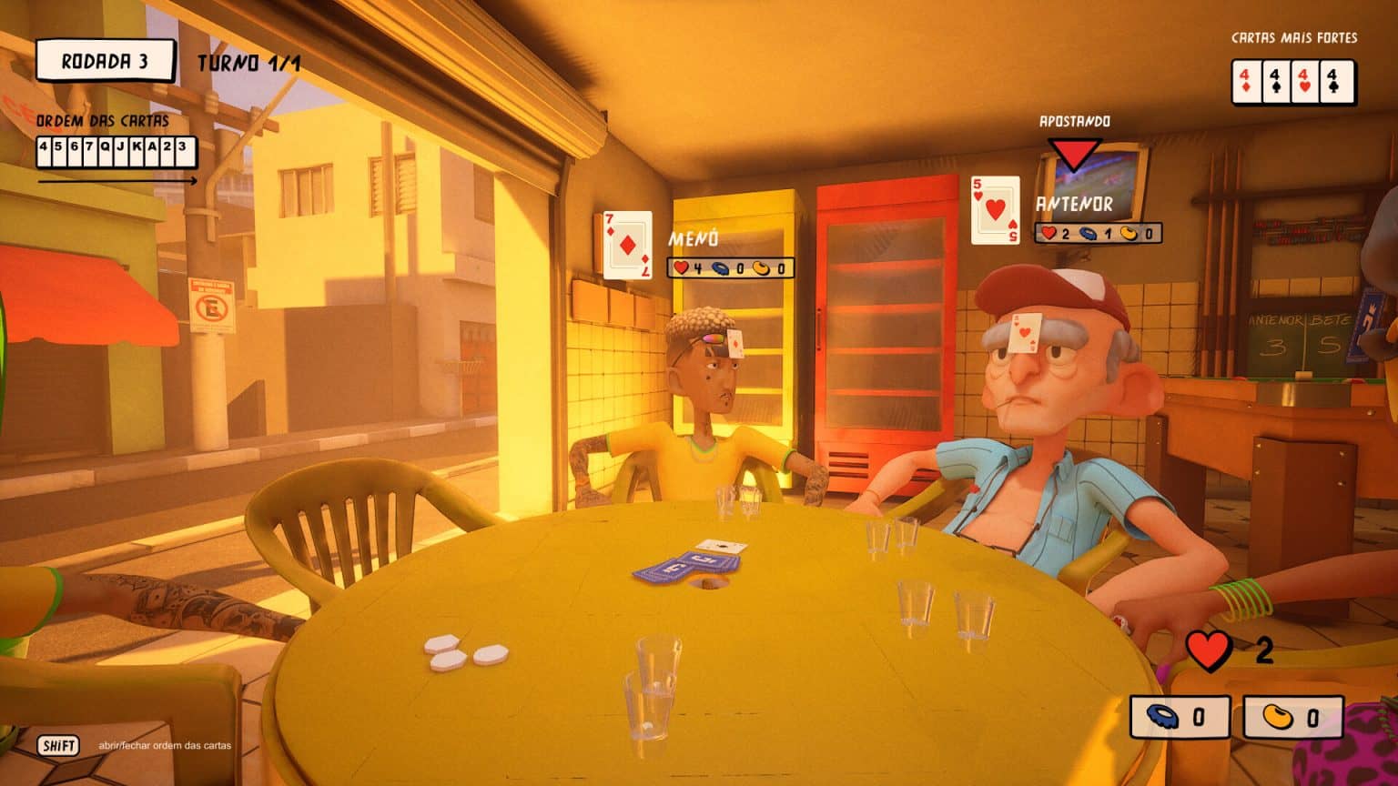 Capote review: uma mesa de bar brasileira transformada em videogame