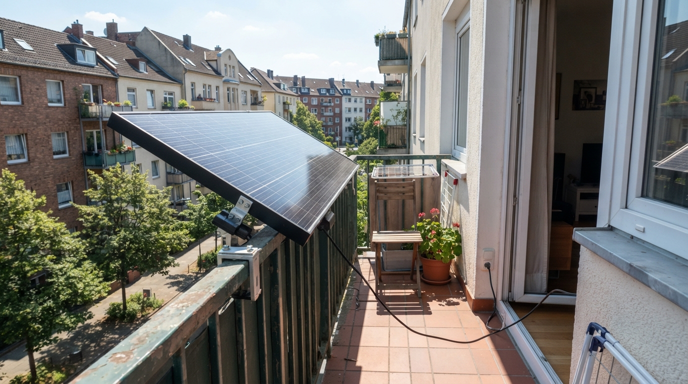 Painel solar de varanda vira febre na Alemanha: 1 milhão de lares já usam minigeradores de 800 watts direto na tomada