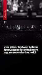 Tim Maia 'batizou' Jota Quest após confusão com seguranças em festival no RS