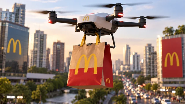 McDonald's começa a entregar lanches com drones