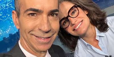 César Tralli foi o escolhido para mediar o debate presidencial na Globo, apesar de Renata Vasconcellos ser a âncora veterana do 'JN' Foto: Reprodução