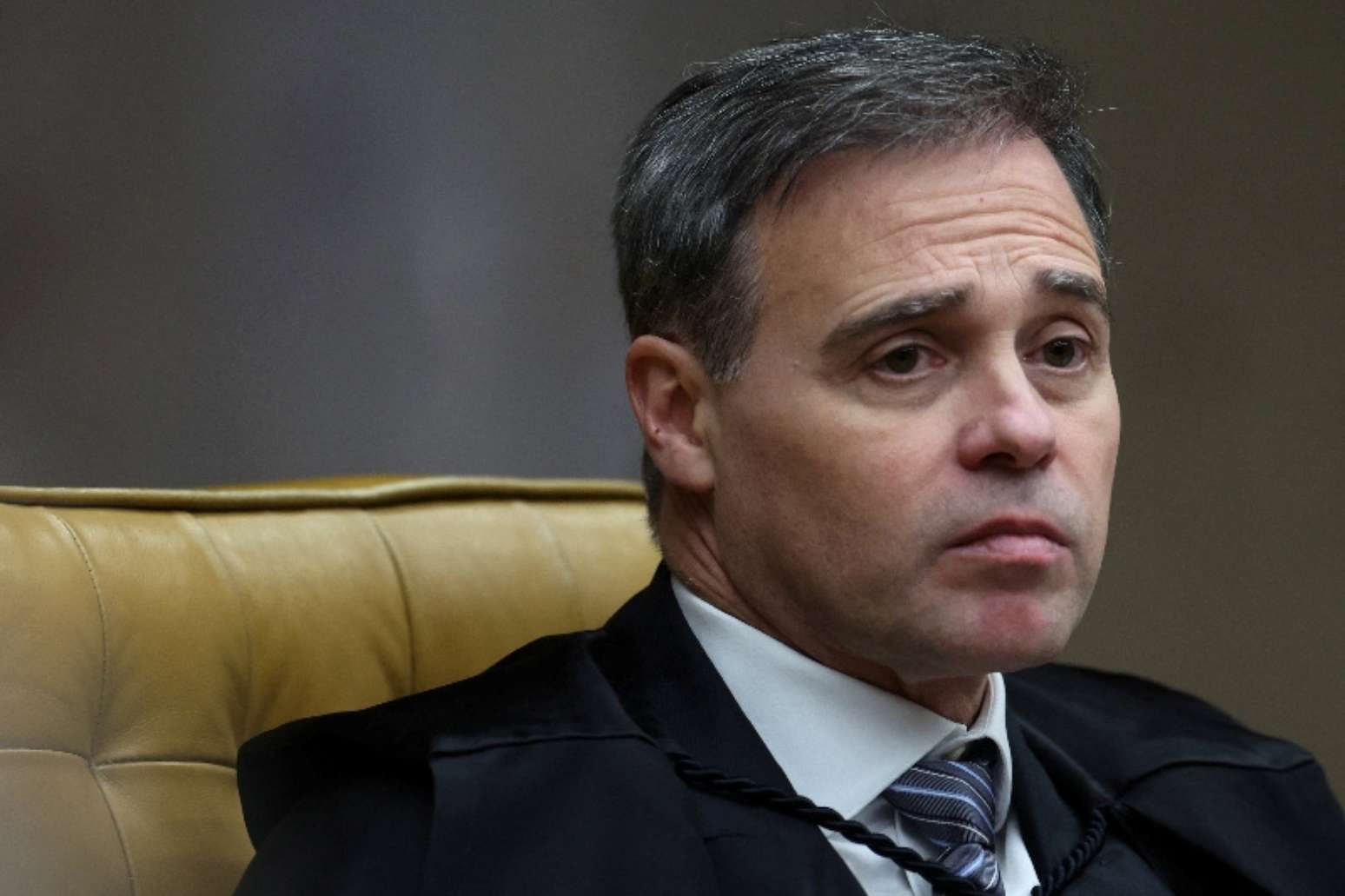 Ministro Andr&eacute; Mendon&ccedil;a durante sess&atilde;o do Supremo Tribunal Federal em Bras&iacute;lia 2 de setembro de 2026 (REUTERS/Adriano Machado)