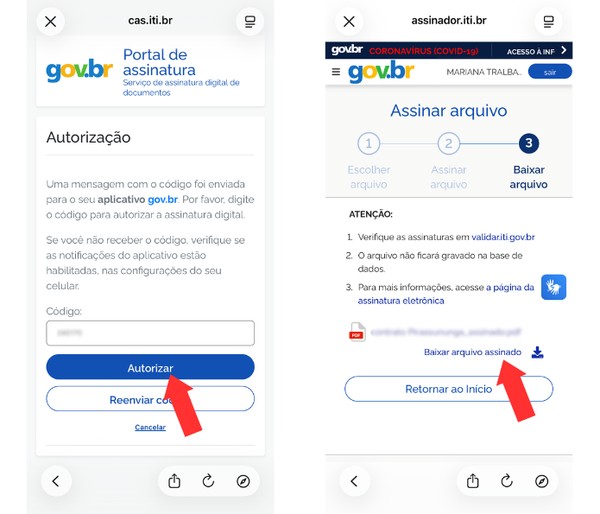 Como assinar documentos pelo Gov.br no celular?