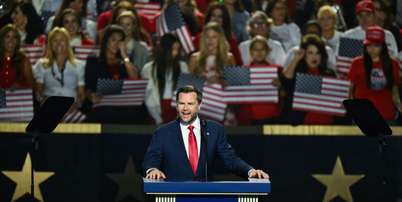 Vice-presidente de Estados Unidos, JD Vance, chamou os democratas de "partido do ódio", durante convenção do Partido Republicano em Dallas. (10/09/2026) Foto: RFI