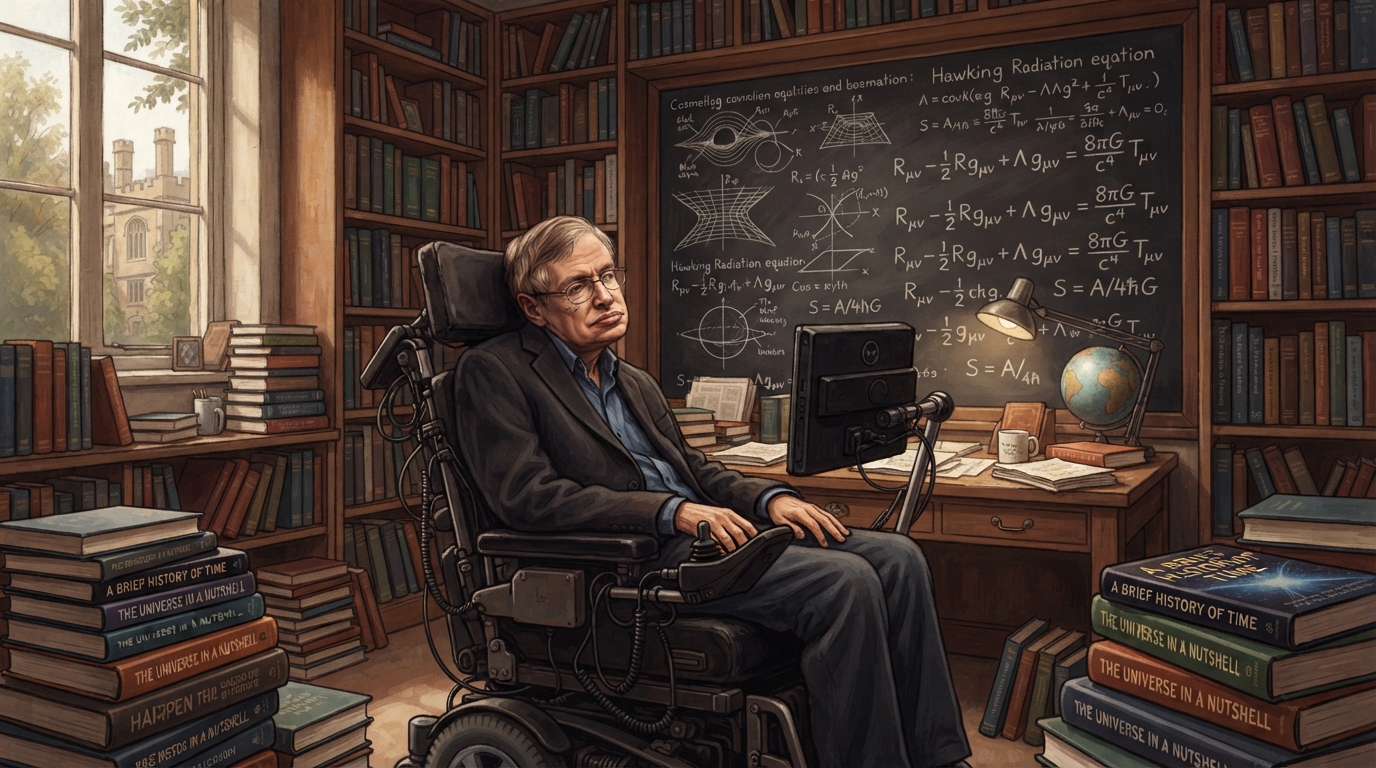 Stephen Hawking, físico britânico: “As pessoas tranquilas e silenciosas são as que têm as mentes mais fortes e ruidosas”