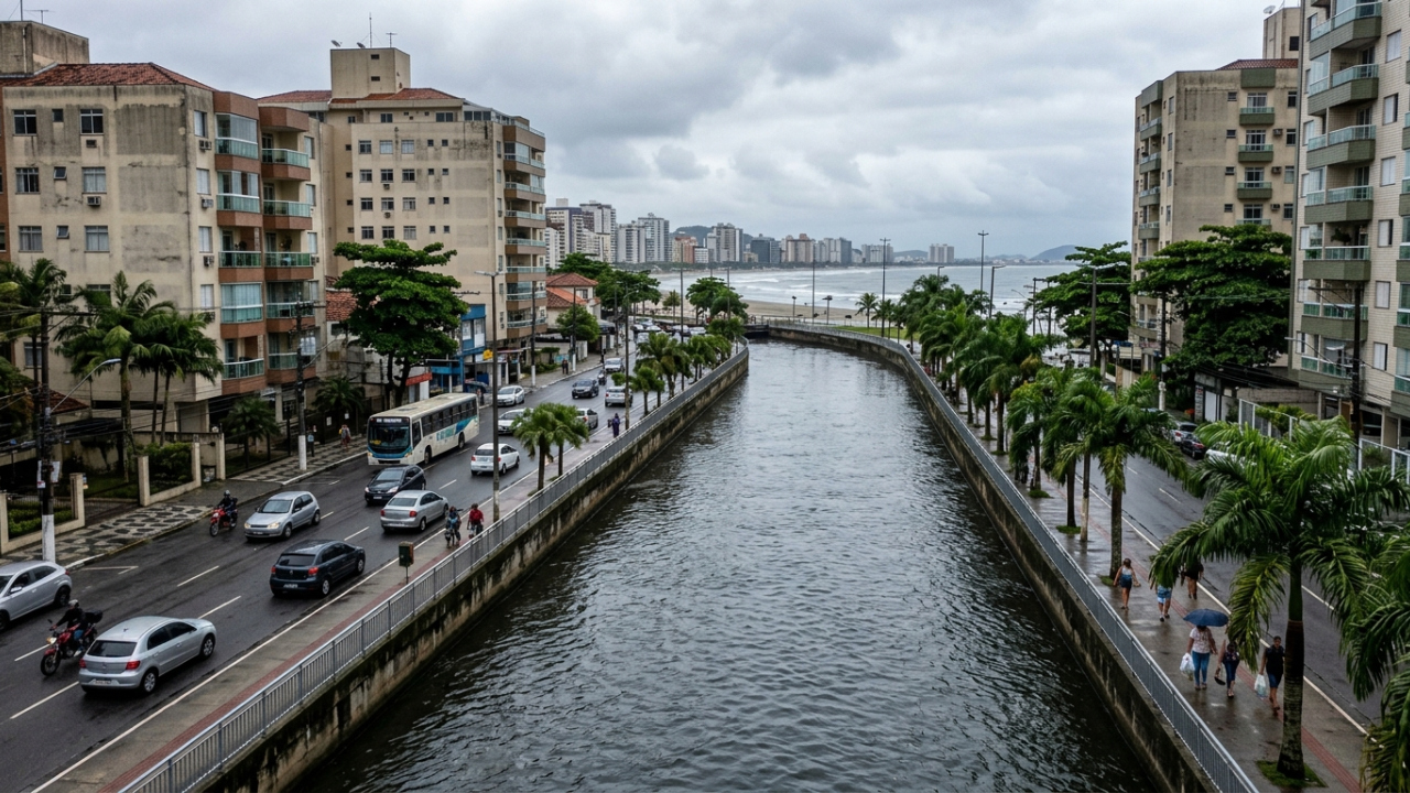 A cidade costeira onde válvulas se fecham quando a maré sobe para dificultar que a água volte às ruas